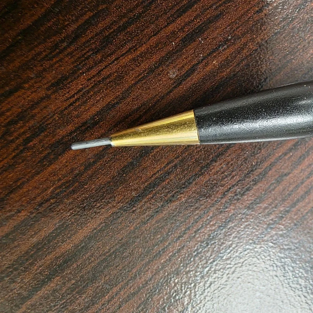 Cross Classic Century Mechanical Pencil Black Gold Trim Ampex Logo USA Made